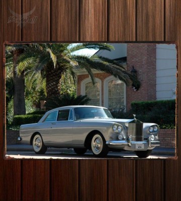 Металлическая табличка Rolls-Royce Silver Cloud Continental Coupe (III) 580